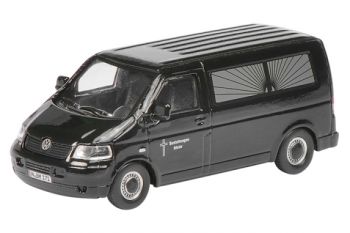 SCH26146 - VOLKSWAGEN T5 Leichenwagen Maßstab: 1/87