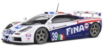SOL1804103 - Mc LAREN F1 GTR Kurzheck 24H du MANS 1996 Weiß und Blau