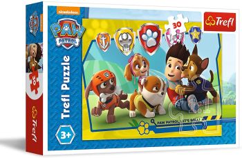 TRF18239 - PAW PATROL 30-teiliges Puzzle: Reiter und seine Freunde