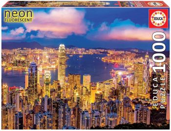 EDU18462 - Hong Kong fluoreszierendes Puzzle mit 1000 Teilen