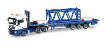 HER304696 - MAN TGX 6x4 Pritsche + Auslegerteil Kran LIEBHERR LR1600/2 WASSEL