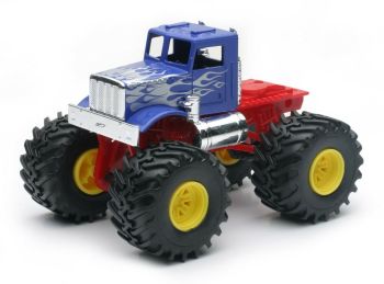 NEW19936A - Blauer LKW des Monstertrucks mit Flammen