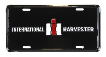 SIGN-2201 - Metallschild INTERNATIONAL HARVESTER Schwarz - 30 x 15 cm