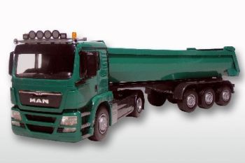 EMEK22606 - MAN TGS LX 4x2 mit Kipper 3 Achsen grün