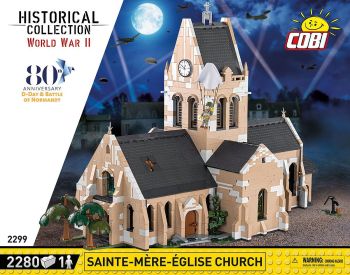 COB2299 - Kirche von Ste-Mère-Eglise Juni 1944 - 2280 Teile