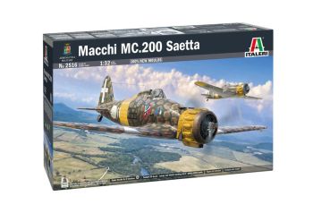ITA2516 - MACCHI MC.200 Saetta Militärflugzeug-Bausatz (Montage und Bemalung erforderlich)