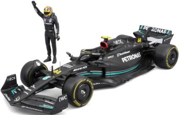 BUR28037H - MERCEDES-AMG W14E SF-23 #44 mit L. Hamilton Figur
