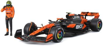 BUR28040N - McLaren MCL38 #4 Miami GP 2024 mit L. Norris-Figur