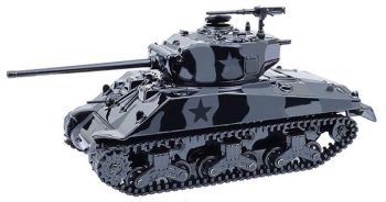 GREEN28170-D - 1976 Sherman M4 Long Barrel Tank Schwarz aus der Black Bandit-Serie in Blisterverpackung
