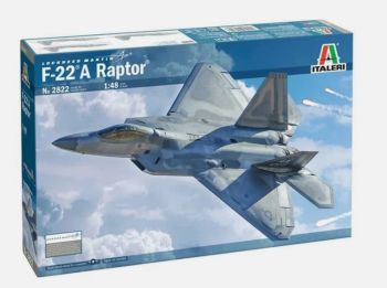 ITA2822 - LOCKHEED Martin F-22 A Raptor Kampfjet zum Zusammenbauen und Bemalen