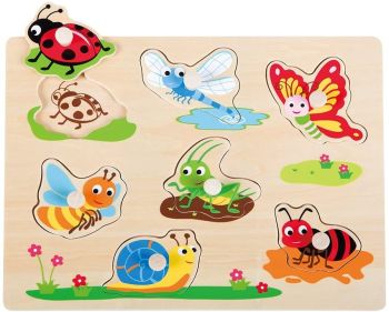NCT20085 - 7-teiliges Puzzle Die Insekten aus Holz