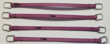 YCC331-2 - Set mit 4 Hebegurten 1 Tonne 6 cm Lila