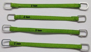 YCC332-1 - Set mit 4 Hebegurten 2 Tonnen von 4 cm "Grün"