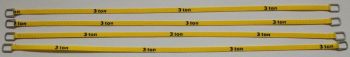 YCC333-5 - Set mit 4 Hebegurten 3 Tonnen von 22 cm Gelb