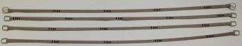 YCC334-6 - Set mit 4 Hebegurten 4 Tonnen von 26 cm Grau