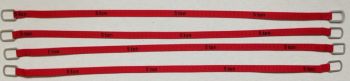 YCC335-6 - Set mit 4 Hebegurten 5 Tonnen von 28 cm Rot
