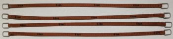 YCC336-3 - Set mit 4 Hebegurten 6 Tonnen von 16 cm Dunkelbraun