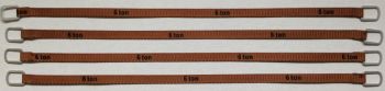 YCC336-5 - Set mit 4 Hebegurten 6 Tonnen von 24 cm "Dunkelbraun"