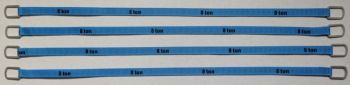 YCC337-5 - Set mit 4 Hebegurten 8 Tonnen von 26 cm Blau