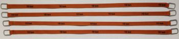YCC338-6 - Set mit 4 Hebegurten 10 Tonnen von 30 cm "Hellbraun"