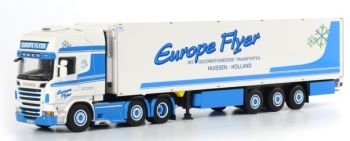 WSI02-1449 - SCANIA R Topline 3 Achsen mit Kühlauflieger EUROPA FLYER