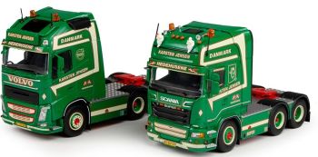 TEK68601 - SCANIA R13 Topline 6x4 und VOLVO FH04 Globetrotter XL 3 Achsen "KARSTEN JENSEN"