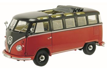 SCH284 - VOLKSWAGEN T1 Samba "Red and Black" Limitiert auf 1500 Ex Maßstab: 1/18