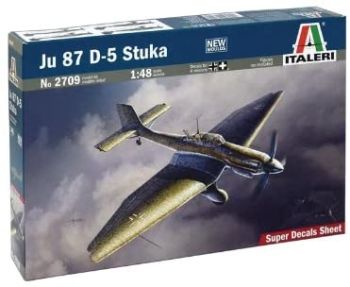 ITA2709 - JU 87 D-5 Stuka Bomberflugzeug zum Zusammenbauen und Lackieren
