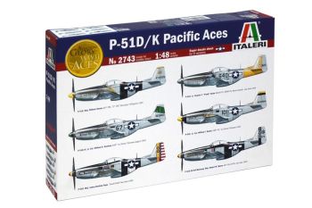 ITA2743 - Flugzeug P51 D/K Pacific Aces zum Zusammenbauen und Bemalen