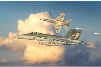 ITA2791 - Kampfflugzeug F/A 18E Superhornet zum Zusammenbauen und Bemalen