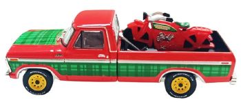 GREEN30564-E - Roter Ford F-250 von 1978 aus der Weihnachtskollektion 2025, noch in Originalverpackung.