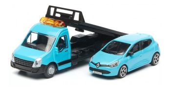 BUR31401BLEU - Abschleppwagen mit RENAULT Clio blau