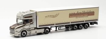 HER314688 - SCANIA HAUBER 4x2 Semi Anhänger mit Plane + Seitenwände