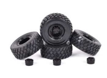 AT3200206 - 4 MICHELIN XLD 650-560-R25 Reifen mit schwarzen Felgen