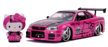 JAD33002 - NISSAN Skyline GT-R (R34) mit HELLO KITTY Figurine 2002