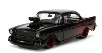 JAD35528 - CHEVROLET Bel Air 1957 schwarz und rot – PINK SLIPS
