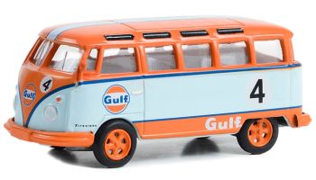 GREEN36070-B - VOLKSWAGEN Samba Bus 1964 GULF aus der Serie CLUB VEE-DUB unter Blister.