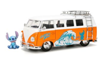 JAD36340 - VOLKSWAGEN Bus 1961 orange und weiß mit STICH-Figur