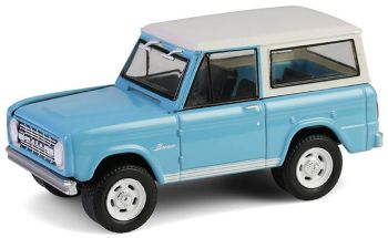 GREEN37320-A - FORD Bronco Custom SUV 1966 türkisblau aus der BARRETT JACKSON Serie (in Blisterverpackung)