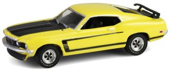 GREEN37320-B - FORD Mustang Boss 302 1969 gelb aus der BARRETT JACKSON Serie (in Blisterverpackung)
