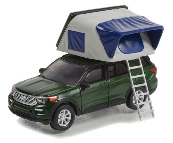 GREEN38030-F - FORD explorer limited 2022 aus der THE GREAT OUTDOORS-Serie in Blisterverpackung.