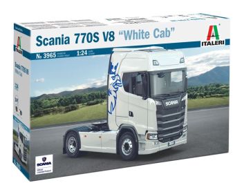 ITA3965 - SCANIA 770S V8 4x2, weißes Fahrerhaus zum Zusammenbauen und Bemalen