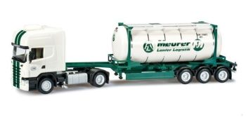HER302401 - SCANIA R09 Topline mit LANFER Containerauflieger