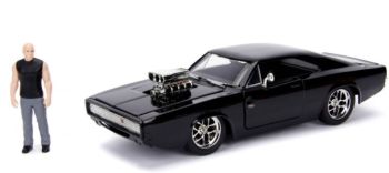 JAD30737 - DODGE Charger Street schwarz 1970 FAST & FURIOUS mit Figur