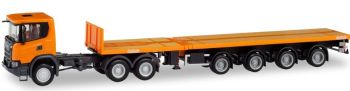 HER311403 - SCANIA CG 6x4 mit ausziehbarem Anhänger Nooteboom 3 Achsen