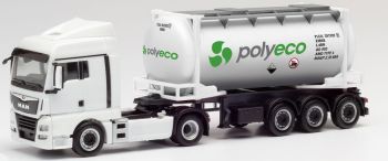 HER311694 - MAN TGX XLX 4x2 mit POLYECO 3-Achs-Tankcontainerauflieger