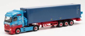 HER313919 - MERCEDES Actros mit Containerträger und FRANKENBACH Container