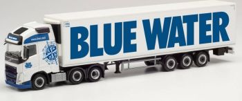 HER313971 - VOLVO FH Gl. XL 2020 6x2 mit Kühlanhänger 3 Achsen BLUE WATER.
