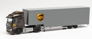 HER314244 - MERCEDES Actros S. 4x2 mit Anhänger Kastenwagen 2-Achser UPS