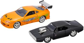 JAD31981 - DODGE Charger Black und TOYOTA supra Orange Fast and Furious